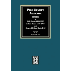 Pike County Alabama Index book cover.