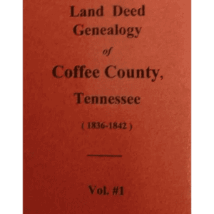 Red book cover, Coffee County genealogy volume.