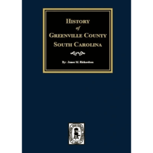 Blue book cover, "History of Greenville County.