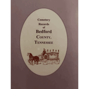 Bedford County Cemetery Records cover illustration.