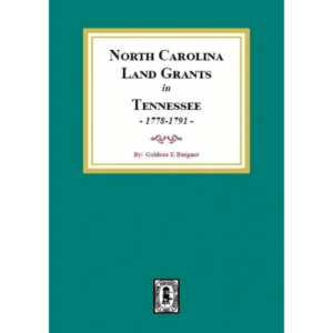 Book cover, "North Carolina Land Grants, Tennessee.