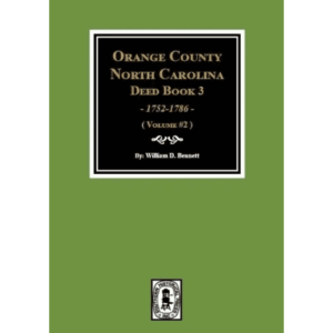 Green book cover, "Orange County Deed Book 3".