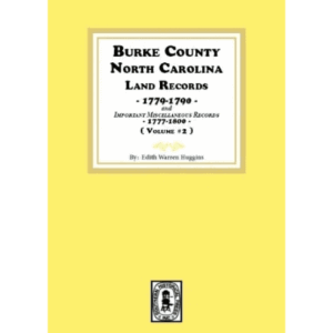 Burke County land records book cover.