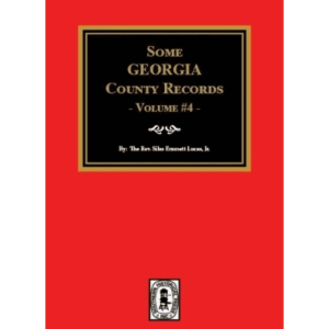 Red book cover, "Some Georgia County Records".