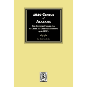 Cover of 1840 Alabama Census book.