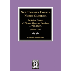 Book cover: New Hanover County court records.