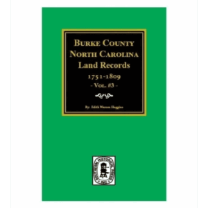 Burke County land records book cover.