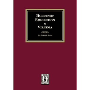Book cover: Huguenot Emigration to Virginia.