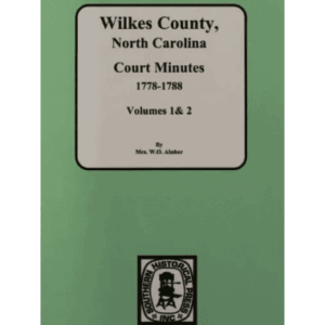 Wilkes County court minutes book cover.