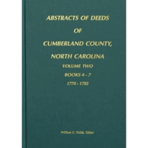 Cumberland County deeds book cover, green background.