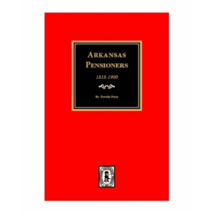 Red book cover titled "Arkansas Pensioners.