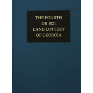 Blue book cover, 1821 Georgia Land Lottery.