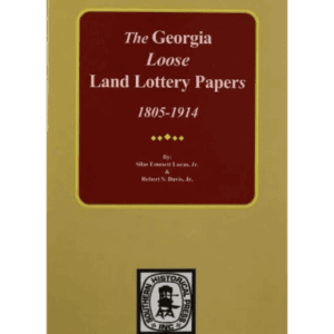 Yellow book cover, "Georgia Land Lottery Papers.