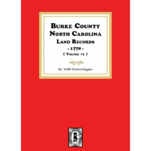 Burke County North Carolina land records cover.
