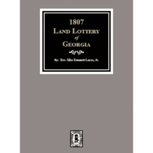 Cover of 1807 Land Lottery of Georgia.