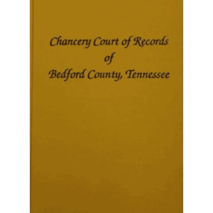 Yellow book cover, Chancery Court Records title.