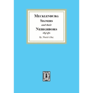 Blue book cover, "Mecklenburg Signers and Neighbors".