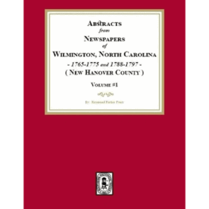 Red book cover titled "Abstracts from Newspapers.