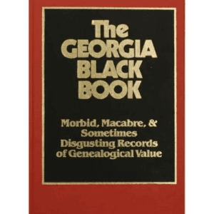 Red book titled "The Georgia Black Book".