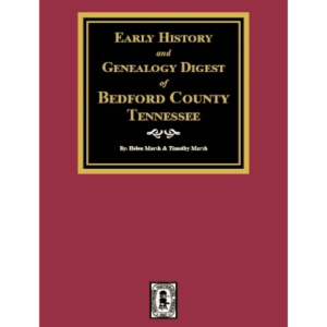 Book cover: Early History of Bedford County.