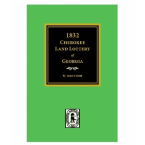 1832 Cherokee Land Lottery book cover.