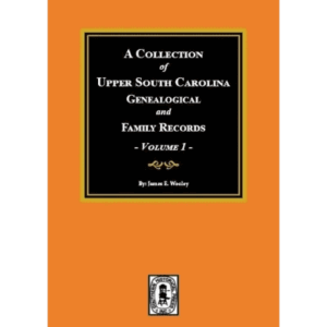 Orange book cover, genealogical records, Volume 1.