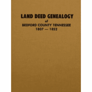 Book cover: Land Deed Genealogy, Bedford County.
