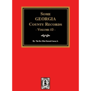 Red book cover with Georgia county records title.