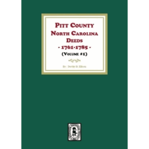 Book cover: Pitt County North Carolina Deeds.
