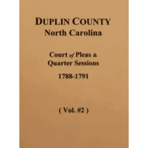 Duplin County court records cover image.