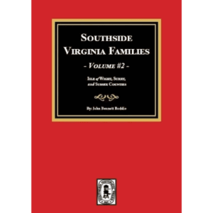 Red book cover, "Southside Virginia Families, Volume 2".