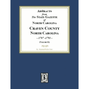 Book cover: Craven County, North Carolina abstracts.