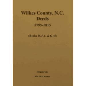 Wilkes County Deeds book cover.