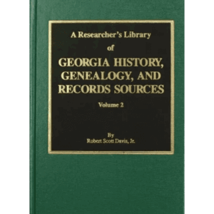 Green book on Georgia history and genealogy.