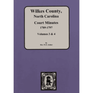 Wilkes County court minutes book cover.