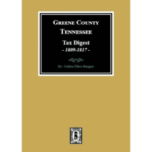 Greene County Tennessee Tax Digest book cover.