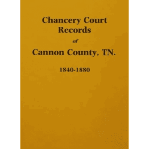 Chancery Court Records book cover, 1840-1880.