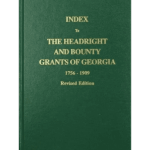 Green book on Georgia land grants index.