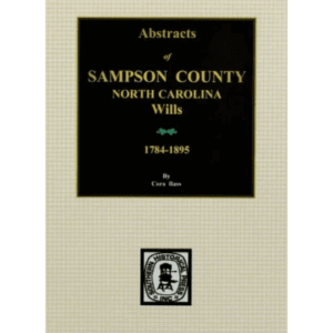 Book cover of Sampson County wills abstracts.