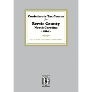 Confederate Tax Census cover, Bertie County 1862.