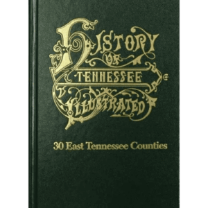 History book cover, Tennessee counties illustrated.