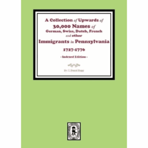 Book cover of Pennsylvania immigrant names collection.