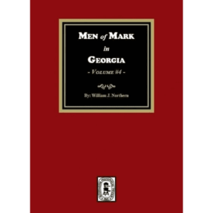 Red book cover, "Men of Mark in Georgia".