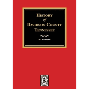 Red book cover, "History of Davidson County Tennessee".