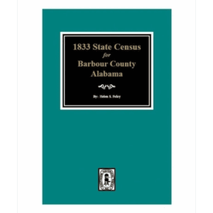 1833 Barbour County Alabama Census Cover