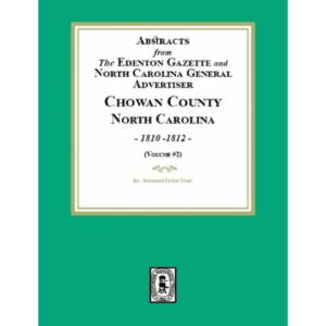 Green book cover, Chowan County historical abstracts.