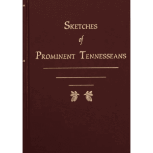 Book cover: "Sketches of Prominent Tennesseans.