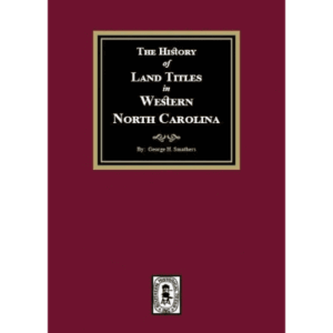 Book cover: History of Land Titles, North Carolina.