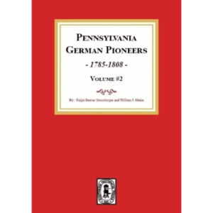 Red book cover, "Pennsylvania German Pioneers.