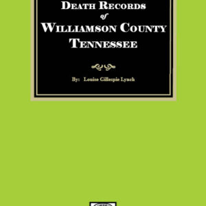 Death Records of Williamson County, Tennessee